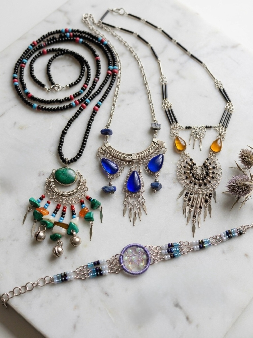 Bundle - Vintage Boho Silver Style Jewelry